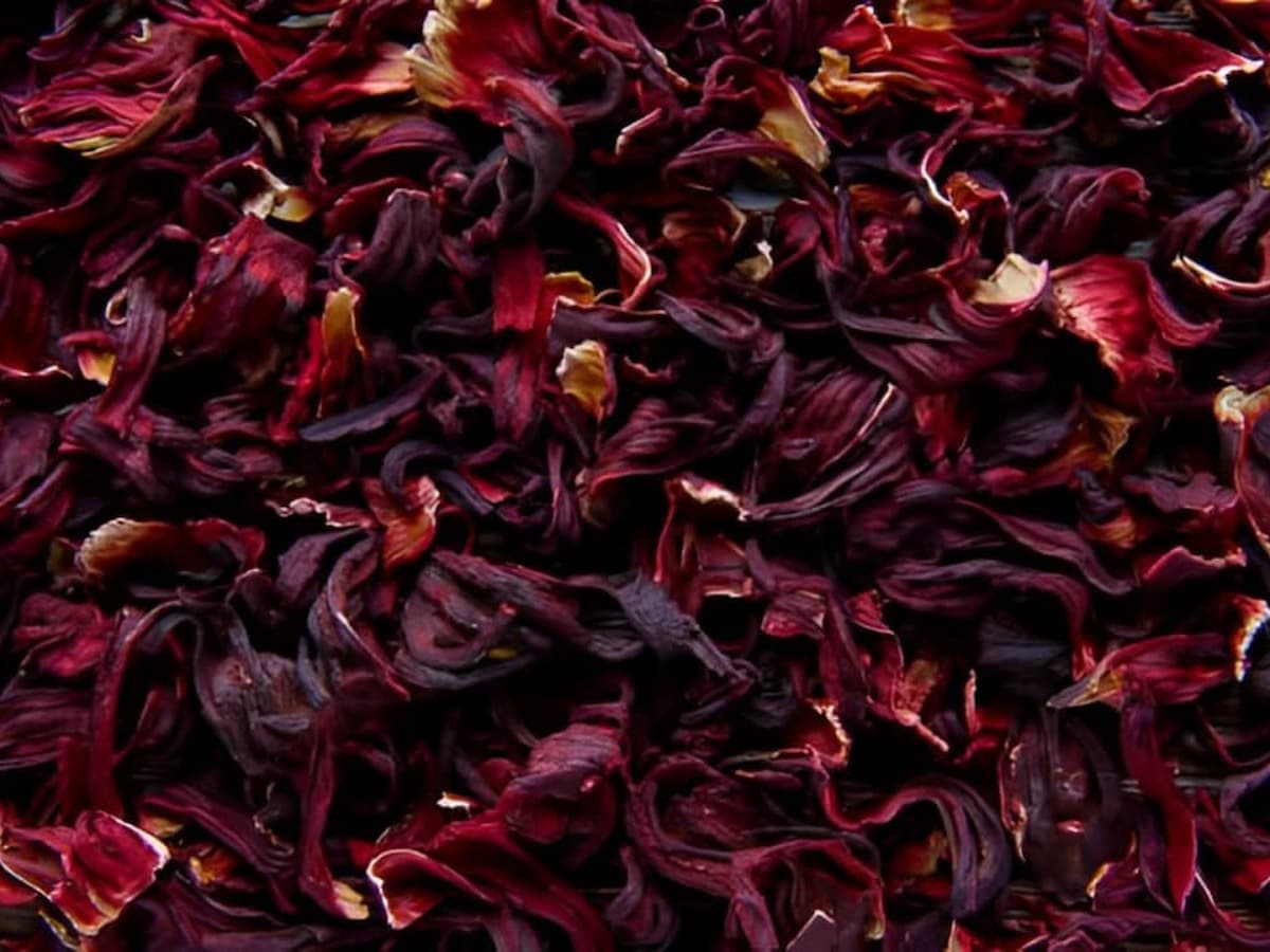 Premium dried Nigerian hibiscus flowers packed for bulk export